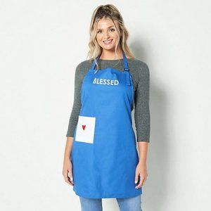 PEACE LOVE WORLD Kitchen Apron with Affirmations NWT